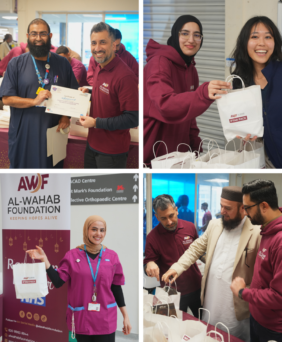NHS Iftar 2026 – AWF volunteers and NHS staff during Ramadan