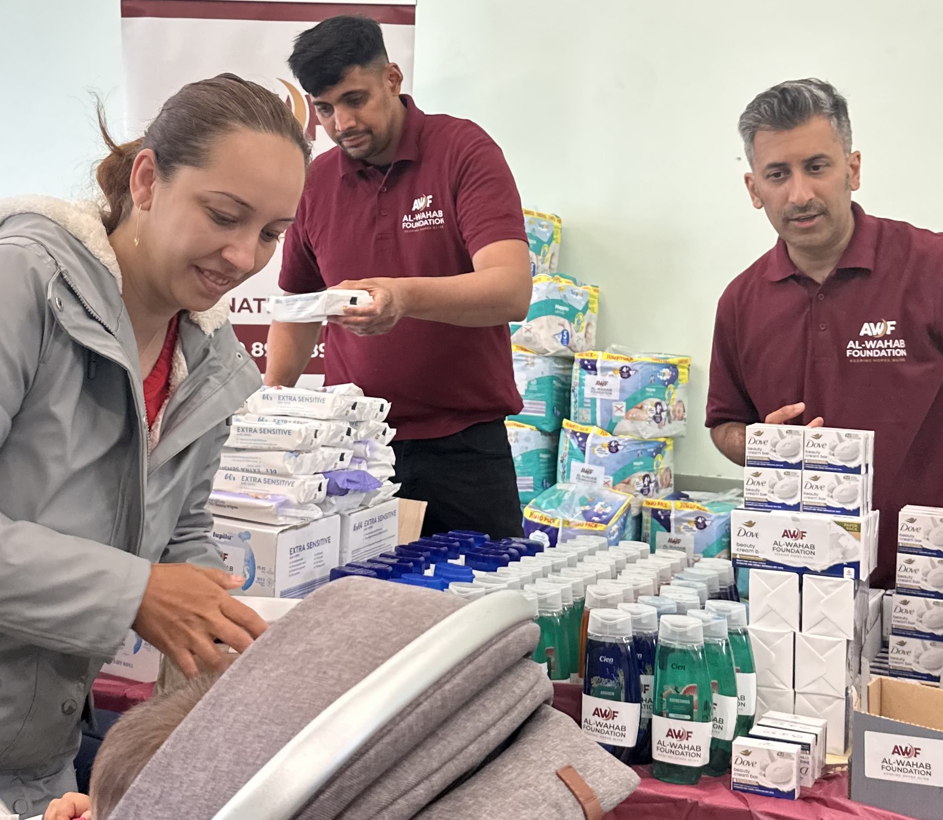 Volunteers helping families at Wealdstone Methodist Church charity event