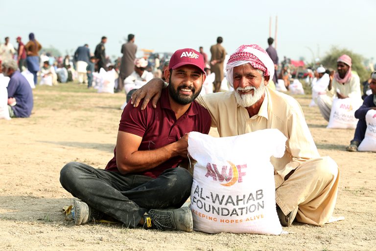 From Hunger to Hope: Al-Wahab Foundation's Food Packs Provide Sustenance to Iqbal & Family