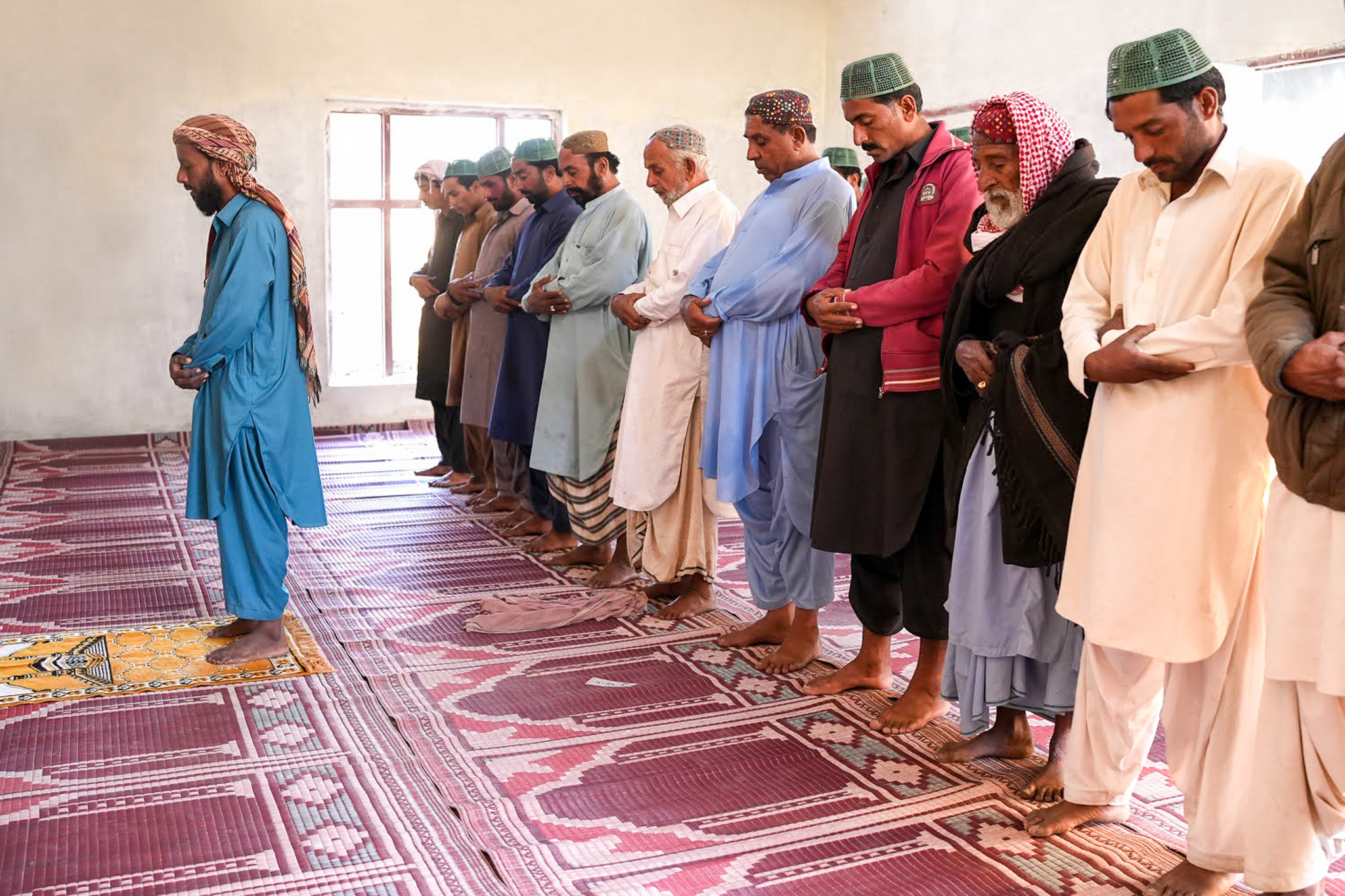 Namaz Praying the donated masjid