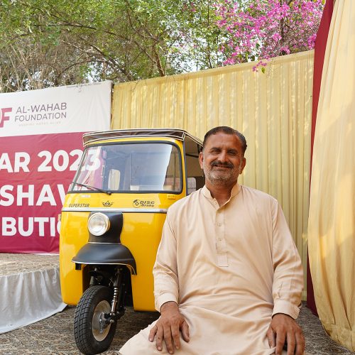 Roshmail Expresses Immense Gratitude Towards AWF for Providing Him with Rickshaw