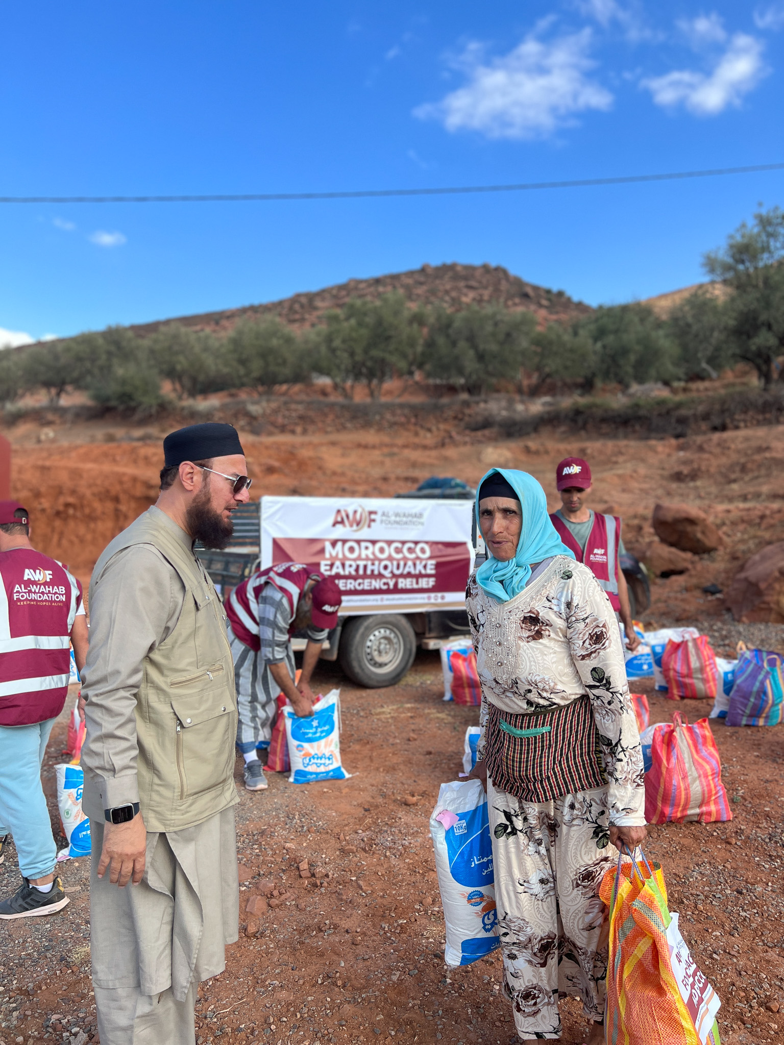 AWF Donating Food Packs to Needy in Morocco