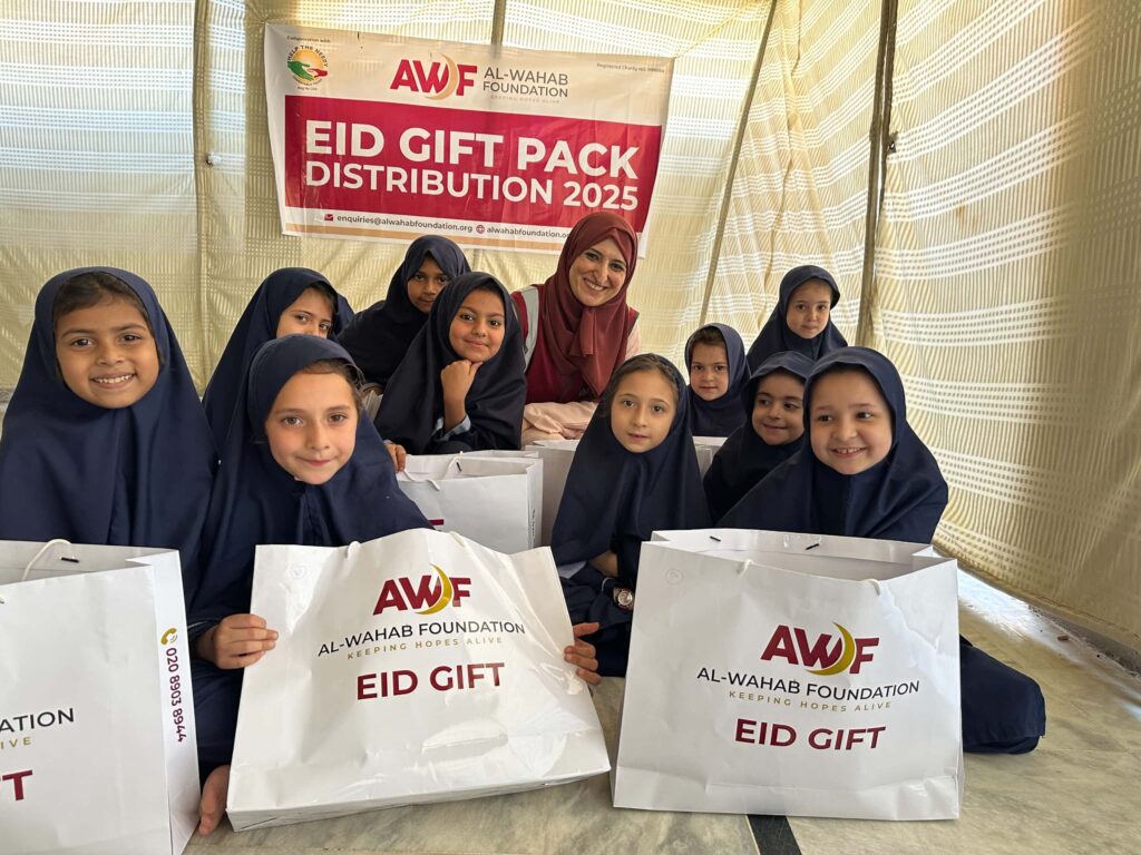 Give Eid Gifts for Kids to AWF
