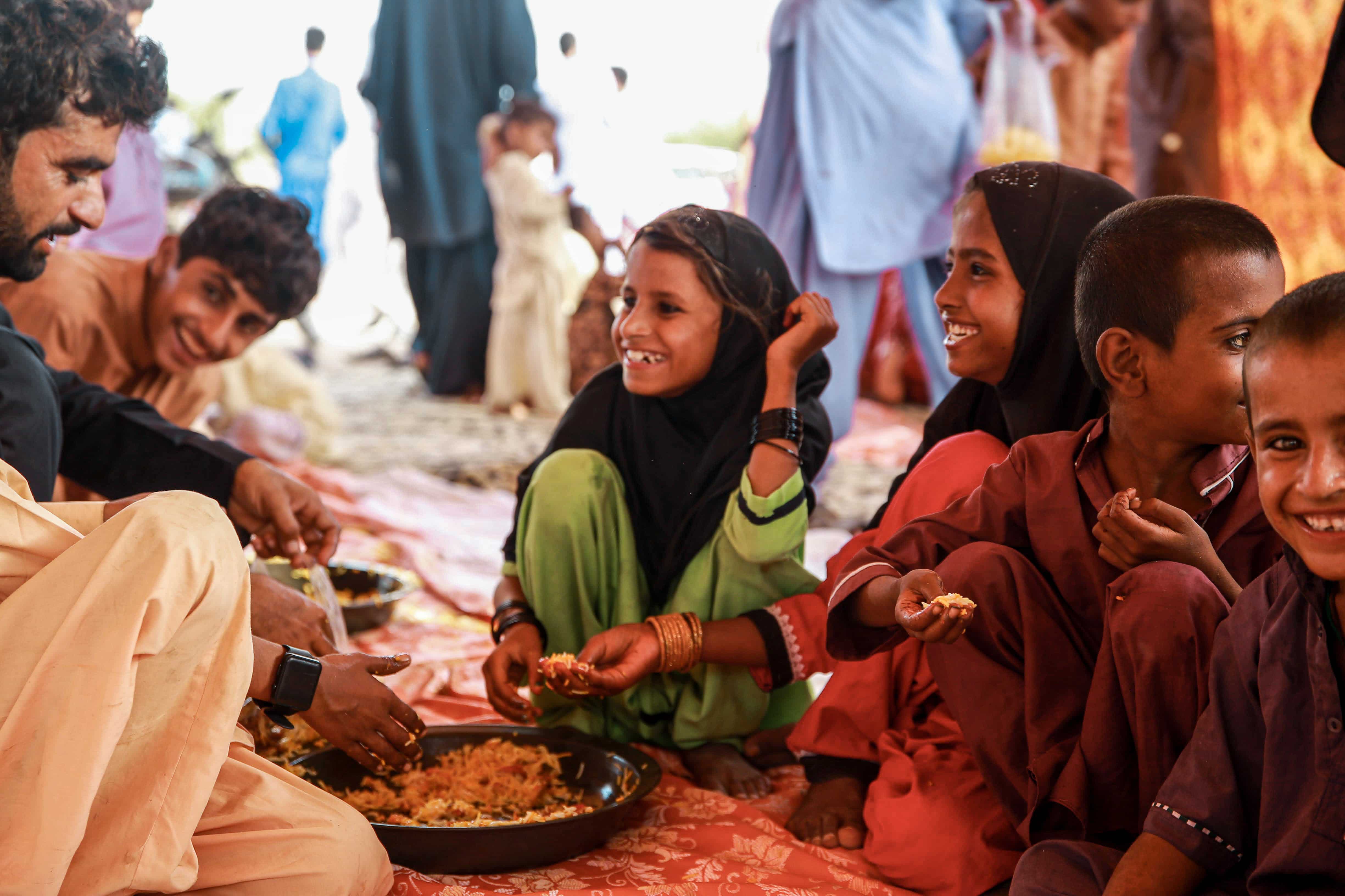 Qurbani meat distribution to the needy